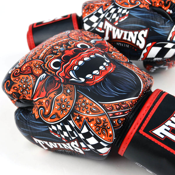 Twins FBGVL4-59 Barong Boxhandschuhe Schwarz/Rot