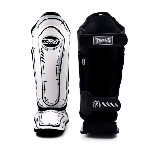 Twins Special FSGL10-66 Leather Shin Pads - Comic