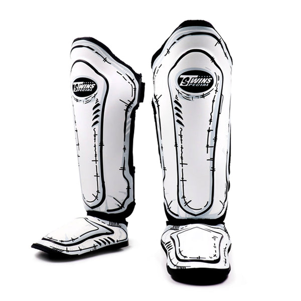 Twins Special FSGL10-66 Leather Shin Pads - Comic