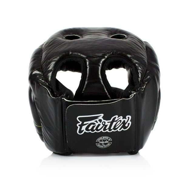 HG13 Fairtex Diagonal Vision Sparring Headguard Black