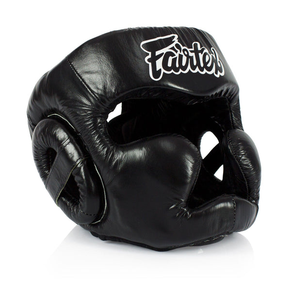 Fairtex HG13 Diagonal Vision Sparring Headguard - Black