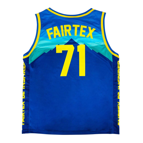 Fairtex JS26 Basketball Jersey Blue-Yellow