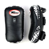 KPL10 Twins Curved Leather Thai Kick Pads Black
