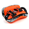 KPL10 Twins Curved Leather Thai Kick Pads Orange-Black