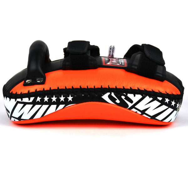 Twins KPL10 Leather Thai Kick Pads Orange/ Black