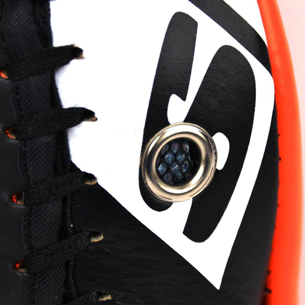 Twins KPL10 Leather Thai Kick Pads Orange/ Black
