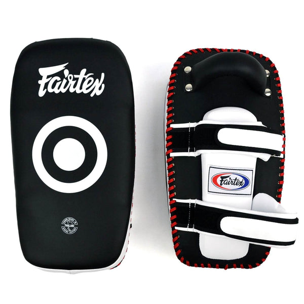 Fairtex KPLC5 Microfibre Thai Kick Pads Black White