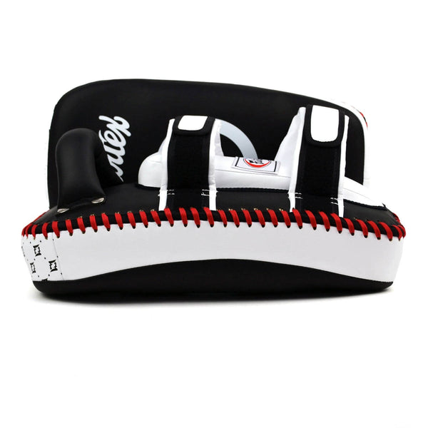 Fairtex KPLC5 Microfibre Thai Kick Pads Black White