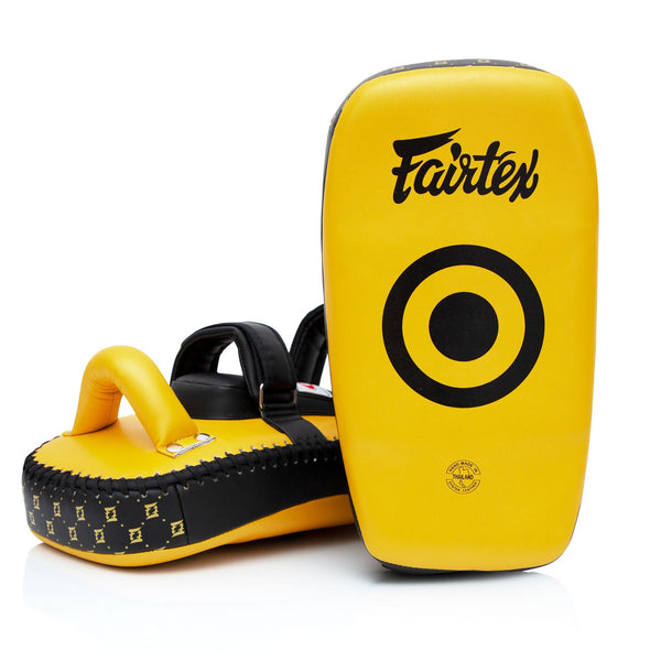 KPLC5 Fairtex Microfibre Thai Kick Pads Gold