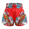 TUFF Muay Thai Shorts - MS637 - Red Japanese Koi Fish
