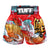 TUFF Muay Thai Shorts - MS637 - Red Japanese Koi Fish