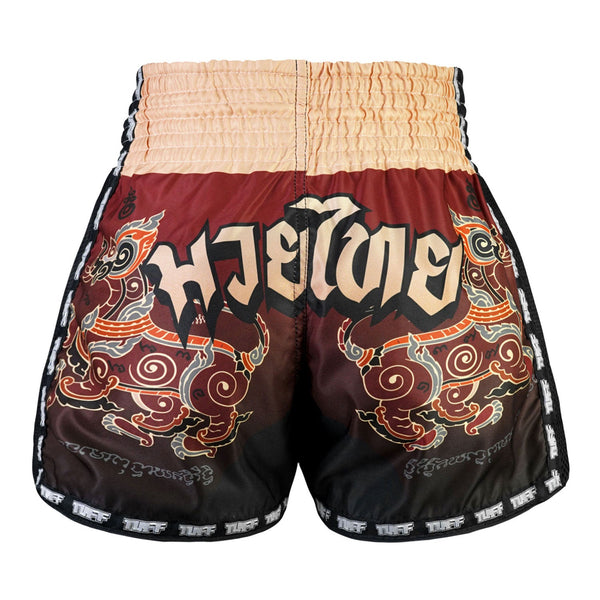 TUFF Muaythai Shorts Retro Style - MSC101 - Yant Narai Turning the Land