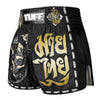 MSC117 TUFF Muaythai Shorts Retro Style Singha Yantra with War Flag