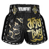 MSC117 TUFF Muaythai Shorts Retro Style Singha Yantra with War Flag