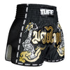 TUFF Muaythai Shorts Retro Style - MSC120 - Black Twin Tiger