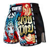 MSC126 TUFF Muaythai Shorts Retro Style Red Furious Tiger