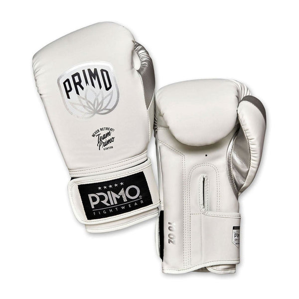 Primo Emblem 2.0 Semi Leather Boxing Gloves - White