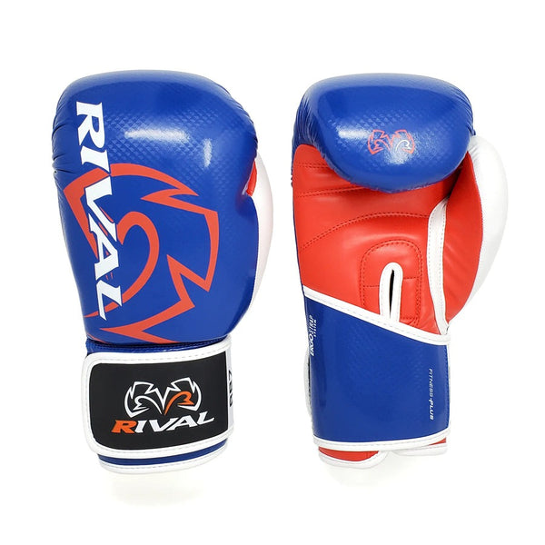Rival RB7 Fitness Plus Boxhandschuhe Weiß/ Rot/ Blau