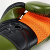close-up Rival RB80 boxing gloves khaki padding palm