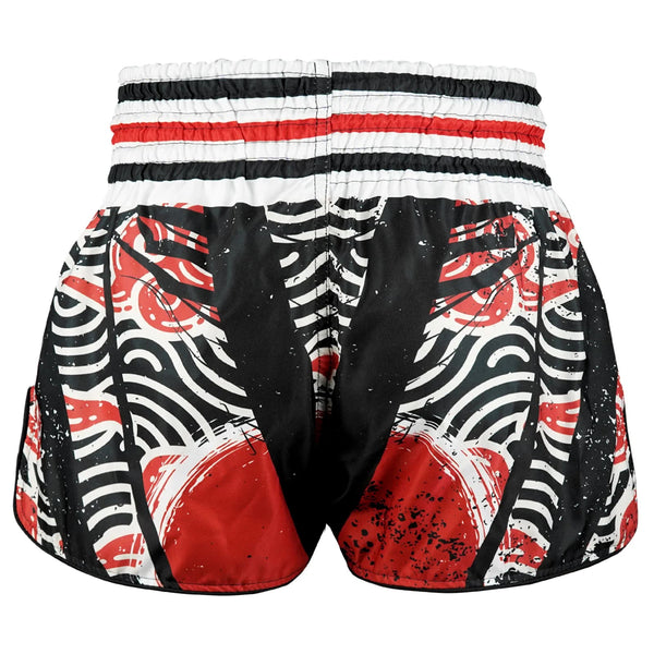 TUFF High-Cut Retro Muaythai Shorts - RMS102 - Waves of Bushido Elegance
