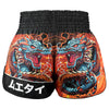 TUFF High-Cut Retro Muaythai Shorts - RMS103 - Seraphic Seiryu Samurai Saga