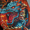 TUFF High-Cut Retro Muaythai Shorts - RMS103 - Seraphic Seiryu Samurai Saga