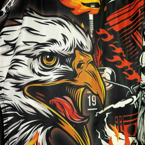 TUFF High-Cut Retro Muaythai Shorts - RMS108 - Graybeard and The Eagle