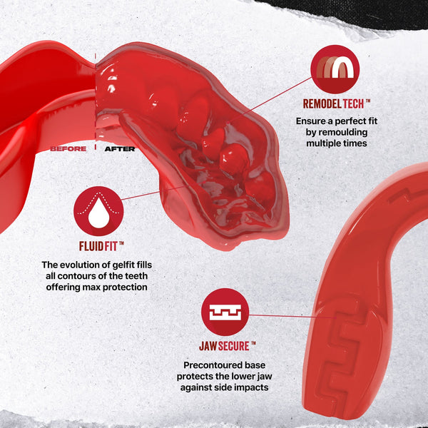 SafeJawz Intro Mouthguard Red