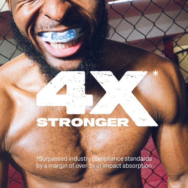 SafeJawz Nitro Mouth Guard White-Blue