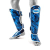 Sandee Kids Shin Guards Camo Blue