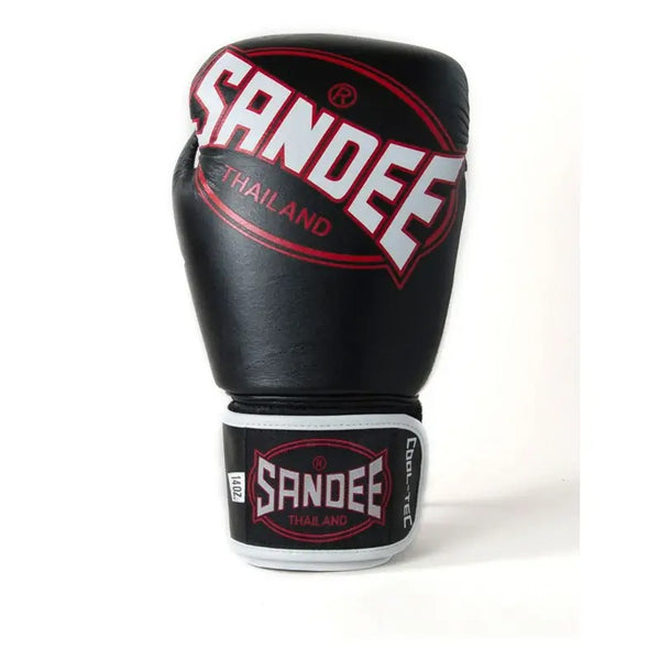 Sandee Cool-Tec 3 Tone Muay Thai Gloves Black White