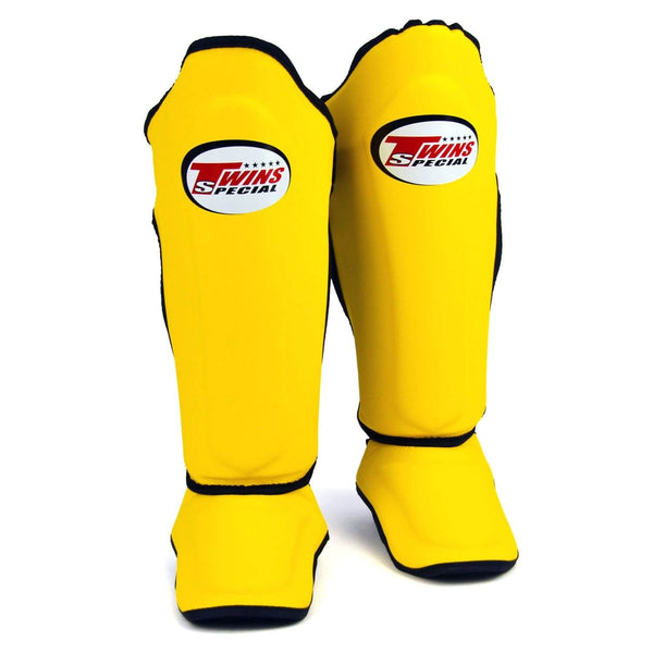 Twins SGS10 Double Padded Shin Guards Yellow