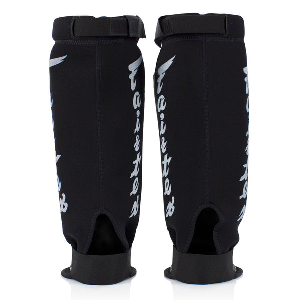 Fairtex SP6 Neoprene MMA Shin Pads - White-Black