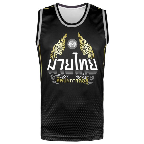 TUFF TT102 Tank Top Thai King Of Naga Black