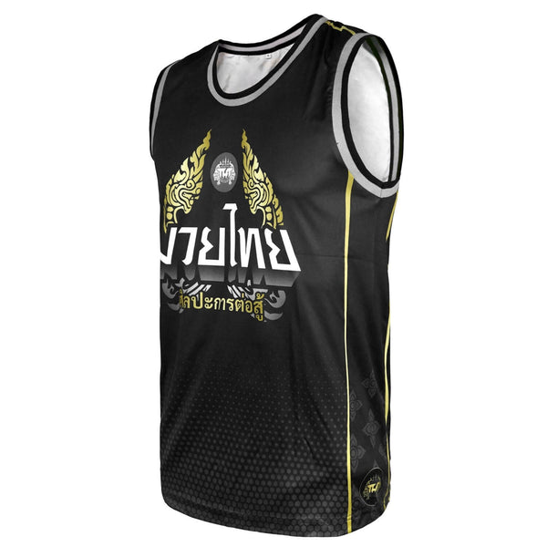 TUFF TT102 Tank Top Thai King Of Naga Black