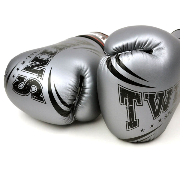 Twins FBGVDM3-TW6 Synthetic Leather Boxing Gloves Grey