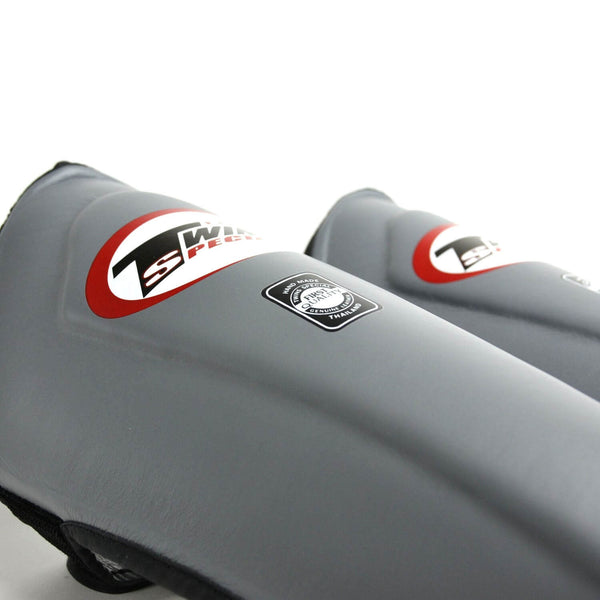 Twins SGL10 Leather Shin Guards Grey