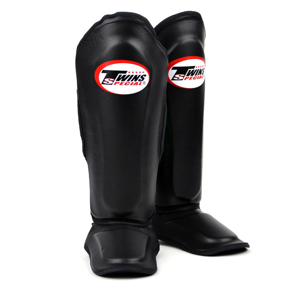 Twins Special SGL10 Leather Shin Pads - Black
