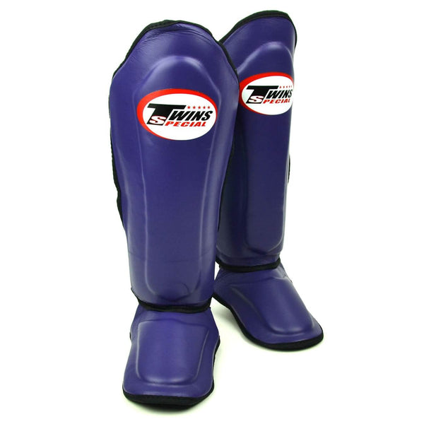 Twins SGL10 Leather Shin Guards Purple