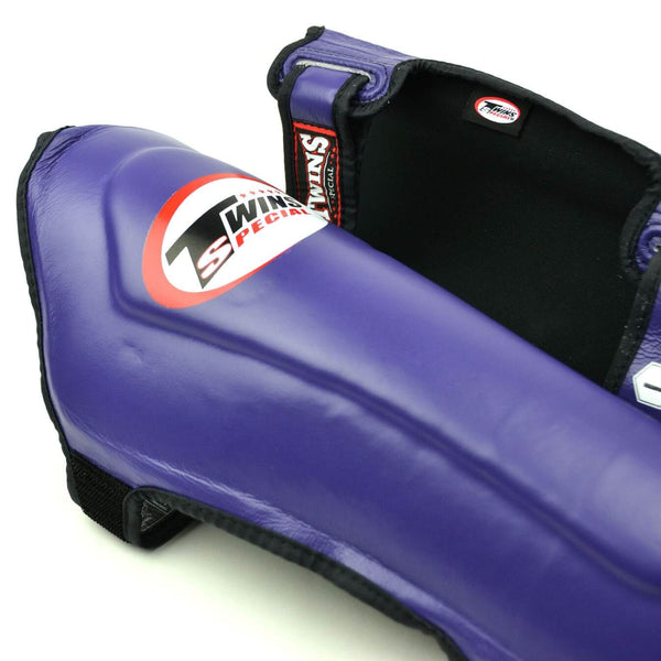 Twins SGL10 Leather Shin Guards Purple
