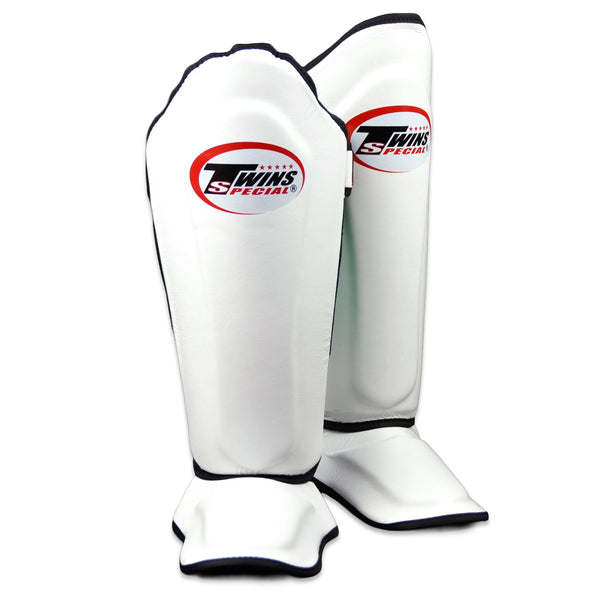 Twins Special SGL10 Leather Shin Pads - White