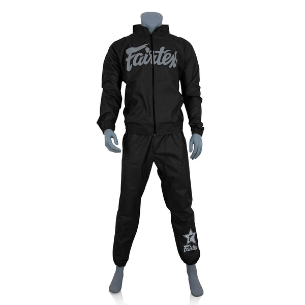 Fairtex VS3 Vinyl Sweatsuit - Black-Grey