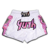 Yuth Hologram Muaythai Shorts Weiß/Rosa