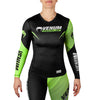 Venum Training Camp 2.0 Ladies Long Sleeved Rash Guard - Black/Neon Yellow - Gymzey.com