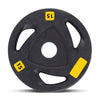 Polyurethane-Coated Olympic 2" Tri-Grip Weight Plates - 2 x 15kg - Gymzey.com