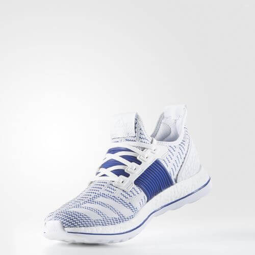 adidas Pure Boost ZG Running Shoes - White Collegiate Royal - Gymzey.com