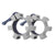 Aluminium Olympic 2" Safety Collars Set - Silver - Gymzey.com