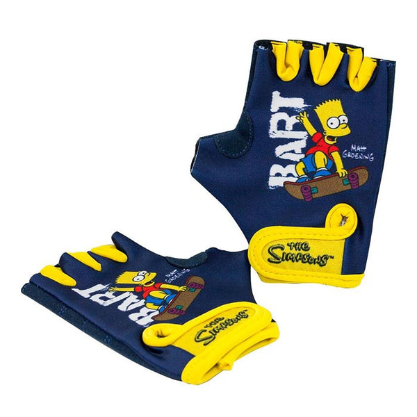 Kids Cycling Gloves Bart Simpson - Gymzey.com