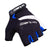 Cycling Fingerless Gloves Jaynee, Gel Padded size S - Black Blue - Gymzey.com