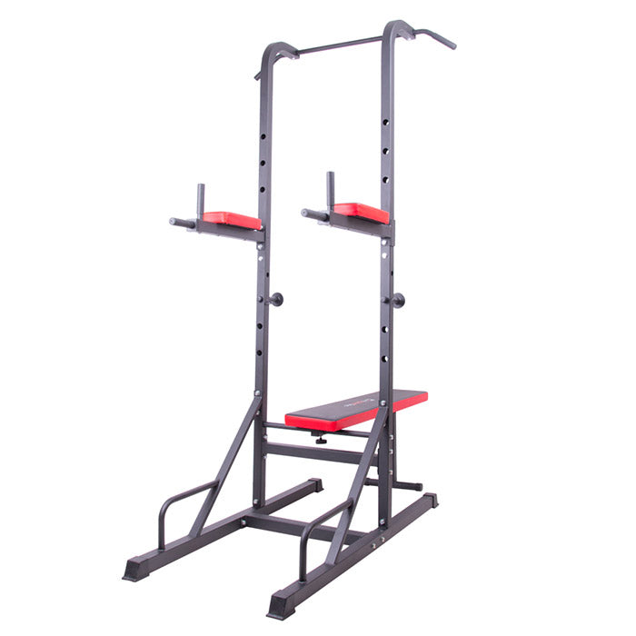 Multi-Purpose Steel Dip / Abs Station with a Workout Bench - Gymzey.com